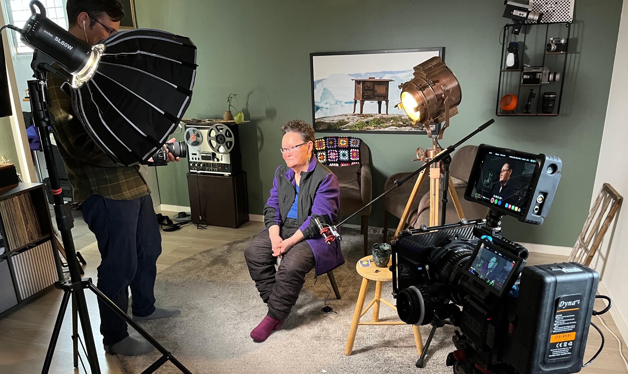 Behind the scenes photo